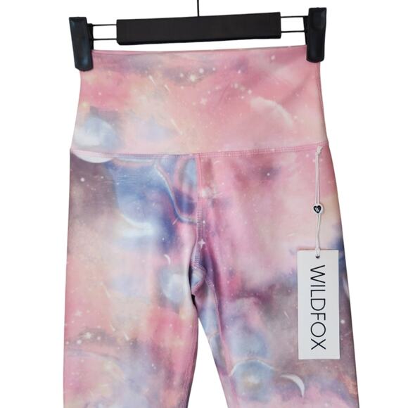 NWT Wildfox High Waisted Cosmic 7/8 Legging | Cosmic Cloudy Wash Small - Picture 7 of 9
